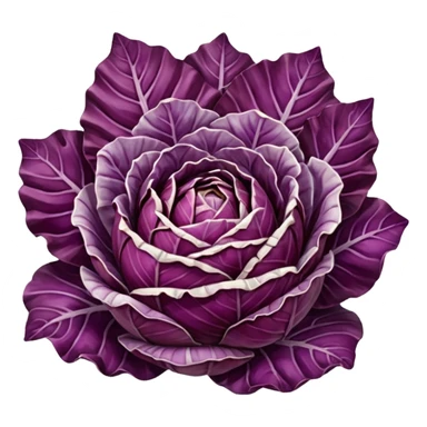 beautiful radichio only purple  sticker