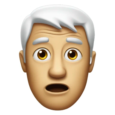 Fried man gasp sticker