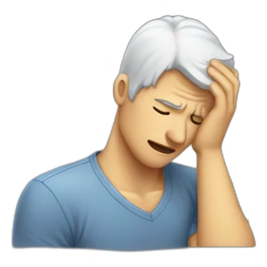 facepalm clicker sticker