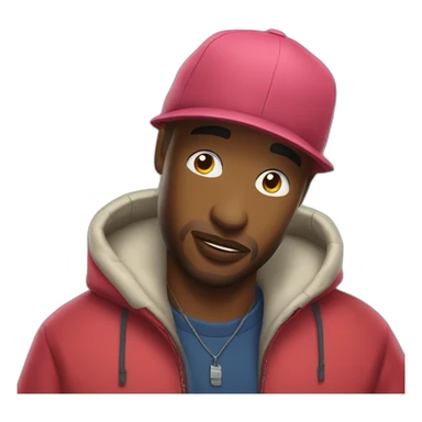 Mec cagoule rap sticker