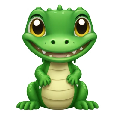 Baby alligator sticker