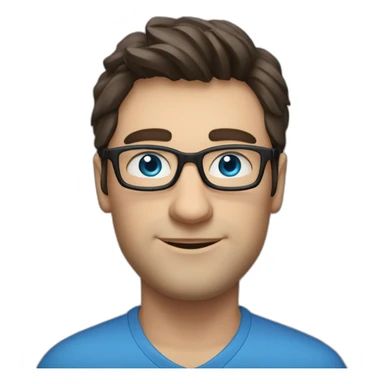 alex yurkevich, man with dark hair, blue eyes, glasses, developer, govar app founder sticker