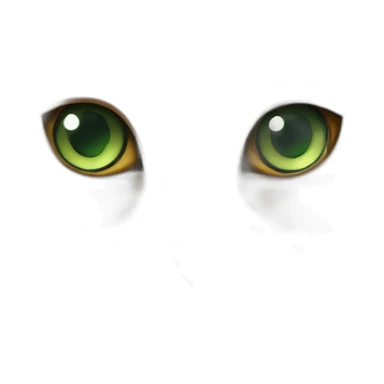 Ginger siberian cat with green eyes sticker