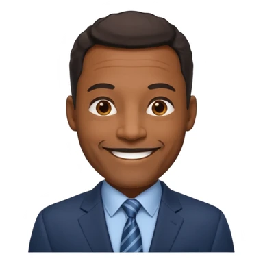 confident 50 year old  black male professional sticker