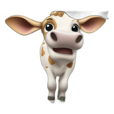 A Cow on the real Eiffel Tower sticker