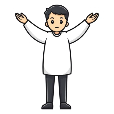 Shrugging shoulders sticker