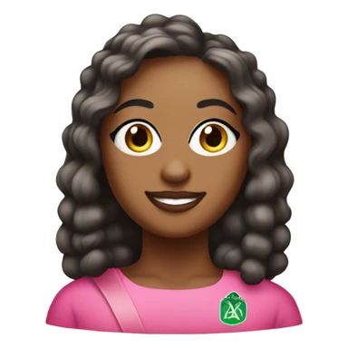 Alpha kappa alpha with pinky  sticker