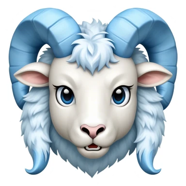 Unc chapel hill ram with light blue horns sticker