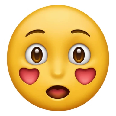 emoji visage avec la langue sortie et un cœur discret intégré dans le dessin sticker