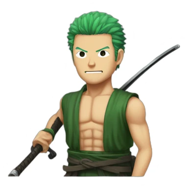 Roronoa zoro qui pète sticker