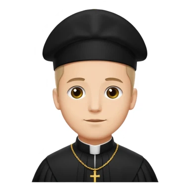 The priest presiding over the wedding sticker