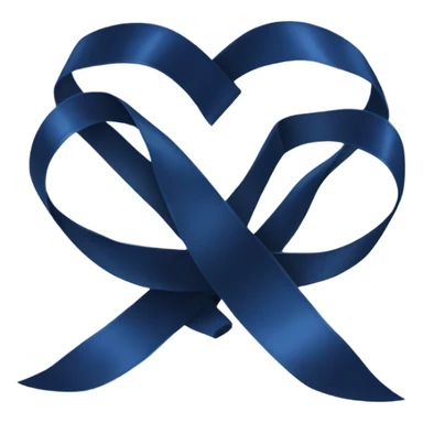 darkblue ribon sticker