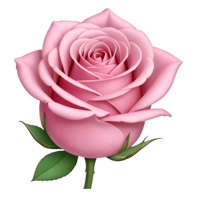 a pastel pink rose bud sticker