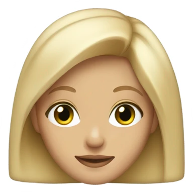 Blonde girl with brown-green eyes sticker