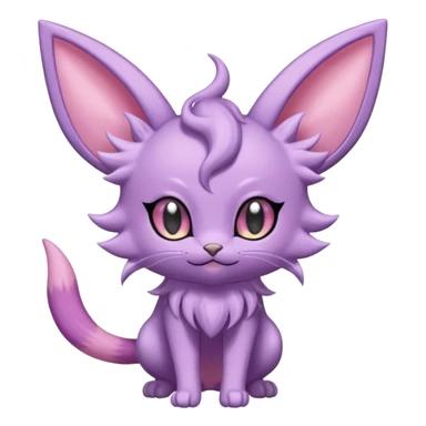  Fey Toony Espurr-Espeon-Skitty-Delcatty-Sprigatito-Purrloin-fusion-hybrid sticker
