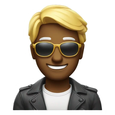 🗿smirking with sun glasses  sticker