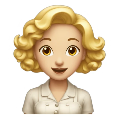 Filles blanche qui fais des gâteaux  sticker