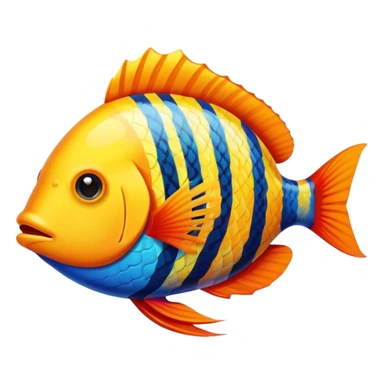 tropical fish sticker