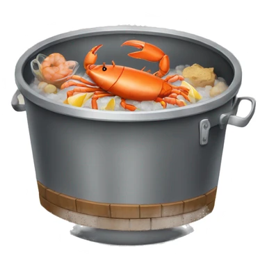 Seafood boil tub sticker