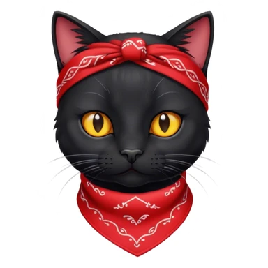 blood gang member cat sticker