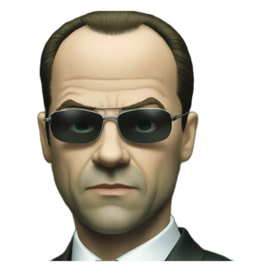 Agent Smith matrix sticker
