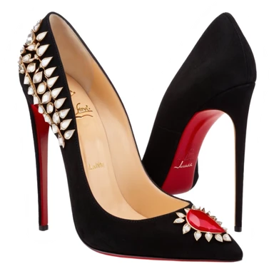 Christian Louboutin
Mix Kate 100 embellished suede pumps sticker