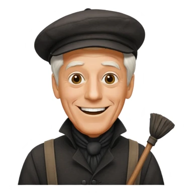Dick Van Dyke chimney sweep  for discord  sticker