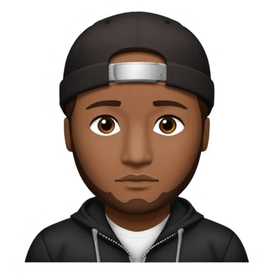 Jeezy with dark brown hair sticker