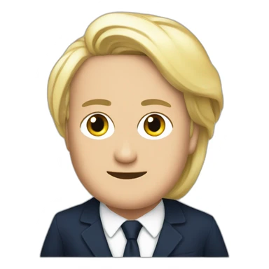 Macron sur Marine le Pen sticker