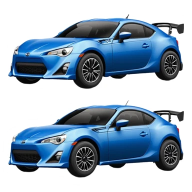 Extremely Distressed dented rusty old Extended wheelbase 2013 scion fr-s dark black and blue 4wd monster Baja desert silver wheeled stadium racer  sticker