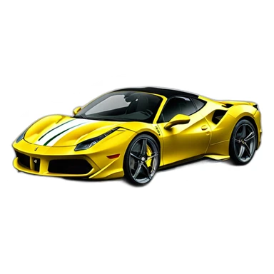 Ferrari 488 pista sticker