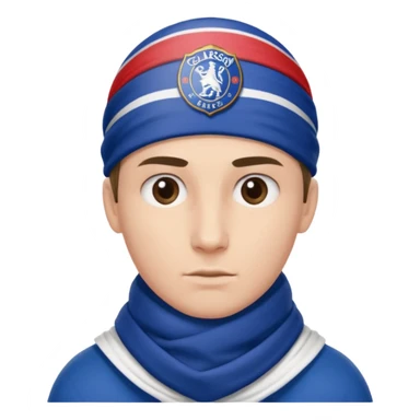 Glasgow Eangers football head and scarf head sticker