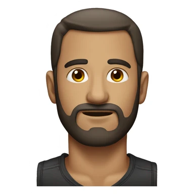 man with bold head no beard, nice  sticker