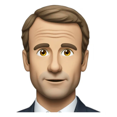 Macron qui tombe sticker