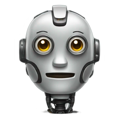 clever robot sticker