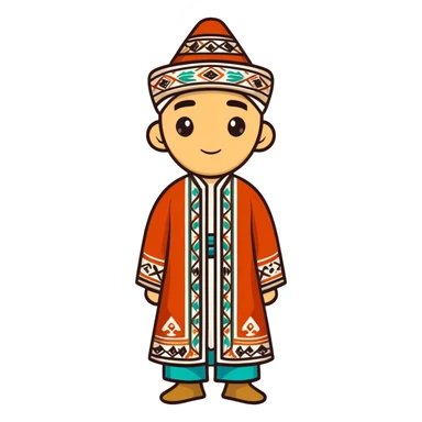 Uzbek headwear  sticker