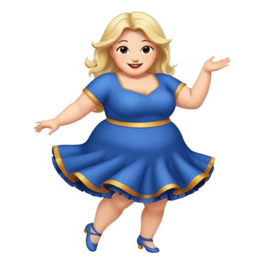 Dancing bbw sticker