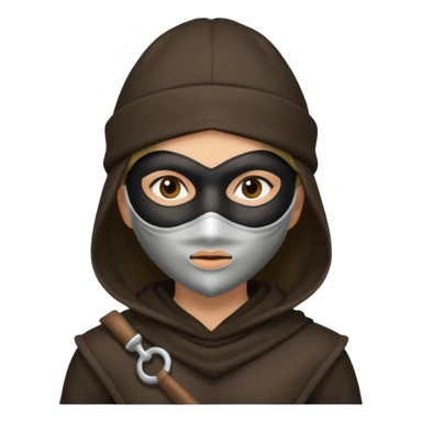 thief, hat, thief mask, thief dress. sticker