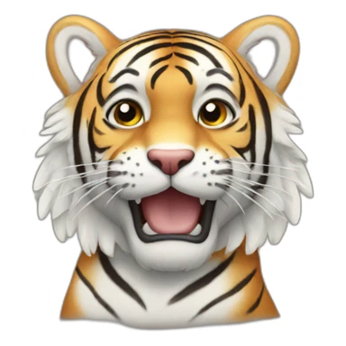 Angel tiger sticker