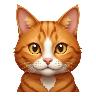 cinematic-cute-ginger-tabby-cat-portrait-emoji,-head-tilted-playfully-and-inquisitively,-sleek-orange-brown-fur-with-bold-tabby-stripes-and-a-distinctive-m-shaped-marking-on-the-forehead,-sparkling-amber-eyes,-simplified-yet-irresistible sticker