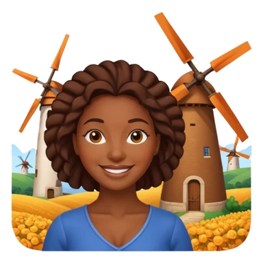 black woman  with Windmills sticker
