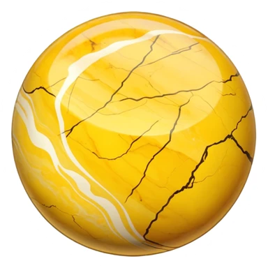 yellow marble sticker