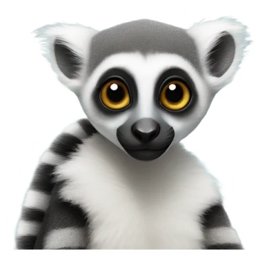 lemur in love sticker