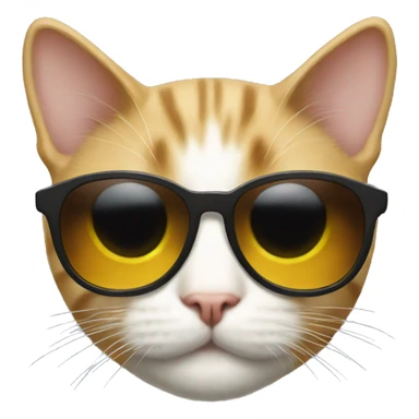 Cat with sunglassesb sticker