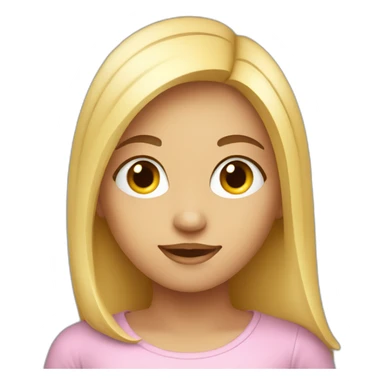 a cute young woman who uses a computer sticker