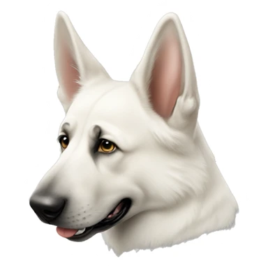 White German Shepherd  sticker