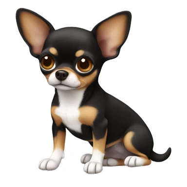 small black and brown chihuahua  sticker
