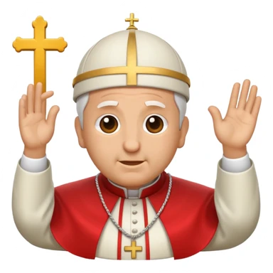 pope emoji just his face sticker