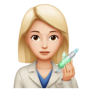 girl with skincare serum sticker