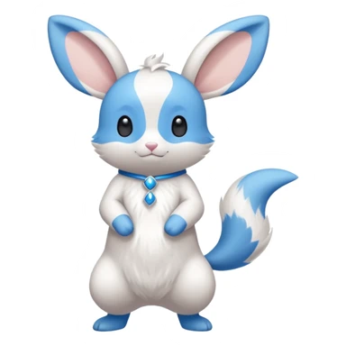 Minun-Minccino-fusion, full body sticker